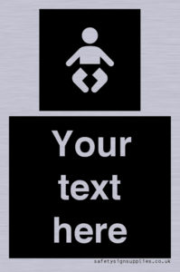 Custom information: black panel baby change